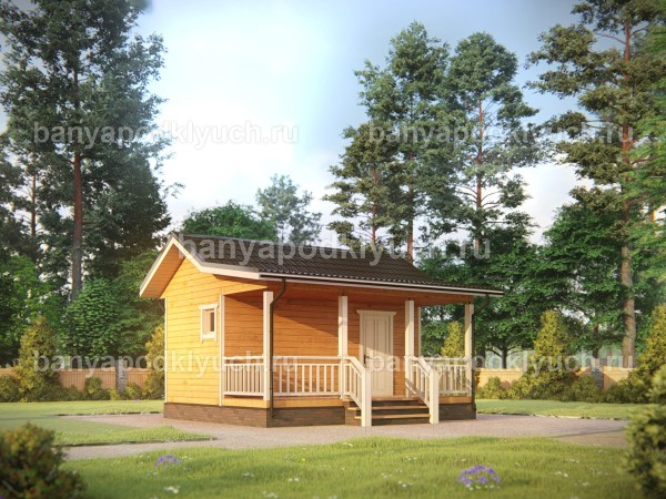 Баня из бруса 6 на 5 м